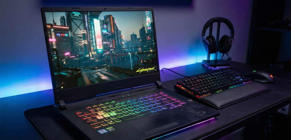 Gaming laptop with RGB keyboard and high-performance graphics in Pakistan
